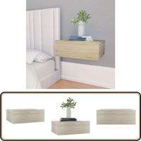 Vidaxl - Hängender Nachttisch Sonoma-Eiche 40x30x15 cm Holzwerkstoff - Hängender Nachttisch - Wand-Nachttisch - Nachtschrank - Kommode - Wohnzimmer von VIDAXL