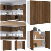 Hängeschrank Braun Eichen-Optik 60x31x60 cm Holzwerkstoff - Küchenregal - Hängeschrank - Holzküche - Eiche Optik - Wohnzimmer Dekoration - Home & von VIDAXL