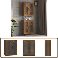 Hängeschrank Braun Eichen-Optik 69,5x34x90 cm - Wandschrank - Hängeschrank - Küchenorganisation - Stauraum - Wohnzimmer Dekoration Hängeschrank Braun Eichen-Optik 69,5x34x90 cm - Wandschrank - Hängeschrank - Küchenorganisation - Stauraum - Wohnzimmer Dekoration von VIDAXL