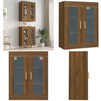 Hängeschrank Braun Eichen-Optik 69,5x34x90 cm - Wandschrank - Hängeschrank - Küchenregal - Wohnzimmer Deko - Holzschrank - Home & Living von VIDAXL