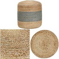 Handgefertigter Sitzpuff Olivgrün 40 x 45 cm Jute - Handgefertigter Sitzsack - Jutesitzsack - Sitzkissen - Wohnaccessoire - Deko Couchtisch - Home & von VIDAXL