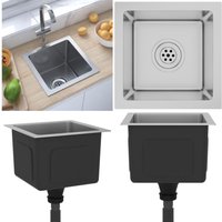 Handgemachte Einbauspüle Edelstahl - Küchenspüle - Küchenspülen - Home & Living - Silber von VIDAXL