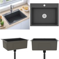 Handgemachte Einbauspüle Schwarz Edelstahl - Küchenspüle - Küchenspülen - Home & Living - Schwarz Handgemachte Einbauspüle Schwarz Edelstahl - Küchenspüle - Küchenspülen - Home & Living - Schwarz von VIDAXL