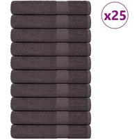 Handtücher 25 Stk. Anthrazit 100x200 cm 360 g/m² 100% Baumwolle Vidaxl 662745 von VIDAXL