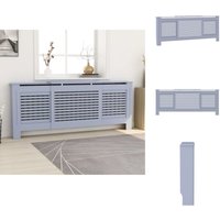 Vidaxl - Heizkörper-Zubehör - Living mdf Heizkörperverkleidung Grau 205 cm - Grau von VIDAXL