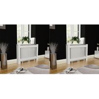 Heizkörperabdeckung 2 Stk. Weiß mdf 112 cm - Vidaxl Heizkörperabdeckung 2 Stk. Weiß mdf 112 cm - Vidaxl von VIDAXL