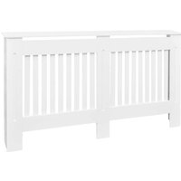 Vidaxl - Heizkörper-Abdeckung Heizkörperverkleidung,Heizungsverkleidung 152 cm, weiß von VIDAXL