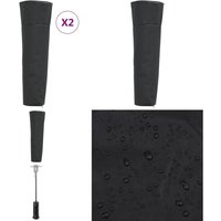 Vidaxl - Heizstrahler-Abdeckungen 2 Stk. Pyramidenform 86x47x241 cm 420D - Terrassenheizungsschutz - Outdoor Möbelschutz - Wetterfeste Abdeckung Vidaxl - Heizstrahler-Abdeckungen 2 Stk. Pyramidenform 86x47x241 cm 420D - Terrassenheizungsschutz - Outdoor Möbelschutz - Wetterfeste Abdeckung von VIDAXL