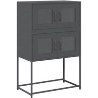 Vidaxl - Highboard Anthrazit 68x39x107 cm Stahl von VIDAXL