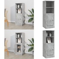 Vidaxl - Highboard Betongrau 36x35,5x103,5 cm Holzwerkstoff - Sideboard - Hochschrank - Wohnzimmermöbel - Beton Grau - Holzwerkstoff - Home & Living von VIDAXL