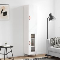 Highboard Hochglanz-Weiß 34,5x34x180 cm Holzwerkstoff Vidaxl Highboard Hochglanz-Weiß 34,5x34x180 cm Holzwerkstoff Vidaxl von VIDAXL