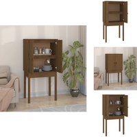 Highboard Honigbraun 60x40x120 cm Massivholz Kiefer - Sideboard - Hochschrank - Wohnzimmermöbel - Holzmöbel - Massiver Kiefer Highboard Honigbraun 60x40x120 cm Massivholz Kiefer - Sideboard - Hochschrank - Wohnzimmermöbel - Holzmöbel - Massiver Kiefer von VIDAXL