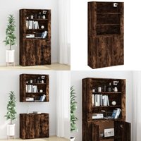 Vidaxl - Highboard Räuchereiche Holzwerkstoff - Sideboard - Hochschrank - Regal - Wohnzimmermöbel - Holz Sideboard - Home & Living Vidaxl - Highboard Räuchereiche Holzwerkstoff - Sideboard - Hochschrank - Regal - Wohnzimmermöbel - Holz Sideboard - Home & Living von VIDAXL