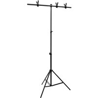 Hintergrundständer T-Form Schwarz 91x60x(70-200) cm Vidaxl von VIDAXL