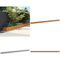 Vidaxl - Hochbeet 1152x50x36 cm Cortenstahl - Hochbeet - Cortenstahl - Gartendekoration - Pflanzgefäß - Balkonbepflanzung - Home & Living von VIDAXL
