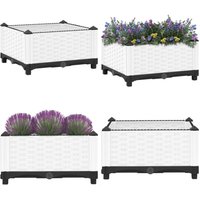 Hochbeet 40x40x23 cm Polypropylen - Hochbeet - Blumenerde - Gartenmöbel - Polypropylen - Weißer Hochbeet - Home & Living Hochbeet 40x40x23 cm Polypropylen - Hochbeet - Blumenerde - Gartenmöbel - Polypropylen - Weißer Hochbeet - Home & Living von VIDAXL