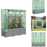Hochbeet mit Gewächshaus-Aufsatz Rattan-Optik 120x40x138 cm - Hochbeet - Hochbeete - Garten Hochbeet - Pflanzbeet Hochbeet mit Gewächshaus-Aufsatz Rattan-Optik 120x40x138 cm - Hochbeet - Hochbeete - Garten Hochbeet - Pflanzbeet von VIDAXL