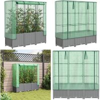 Hochbeet mit Gewächshaus-Aufsatz Rattan-Optik 120x40x138 cm - Vidaxl von VIDAXL