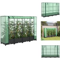 Hochbeet mit Gewächshaus-Aufsatz Rattan-Optik 160x40x123 cm - Hochbeet - Hochbeete - Garten Hochbeet - Pflanzbeet Hochbeet mit Gewächshaus-Aufsatz Rattan-Optik 160x40x123 cm - Hochbeet - Hochbeete - Garten Hochbeet - Pflanzbeet von VIDAXL