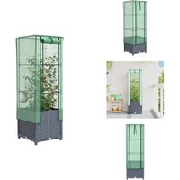 Hochbeet mit Gewächshaus-Aufsatz Rattan-Optik 40x40x139 cm - Hochbeet - Hochbeete - Garten Hochbeet - Pflanzbeet Hochbeet mit Gewächshaus-Aufsatz Rattan-Optik 40x40x139 cm - Hochbeet - Hochbeete - Garten Hochbeet - Pflanzbeet von VIDAXL