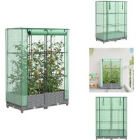 Hochbeet mit Gewächshaus-Aufsatz Rattan-Optik 80x40x123 cm - Hochbeet - Hochbeete - Garten Hochbeet - Pflanzbeet Hochbeet mit Gewächshaus-Aufsatz Rattan-Optik 80x40x123 cm - Hochbeet - Hochbeete - Garten Hochbeet - Pflanzbeet von VIDAXL