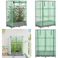 Hochbeet mit Gewächshaus-Aufsatz Rattan-Optik 80x40x123 cm - Vidaxl Hochbeet mit Gewächshaus-Aufsatz Rattan-Optik 80x40x123 cm - Vidaxl von VIDAXL