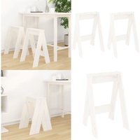 Hocker 2 Stk. Weiß 40x40x60 cm Massivholz Kiefer - Hocker - Stuhl - Home & Living - Weiß Hocker 2 Stk. Weiß 40x40x60 cm Massivholz Kiefer - Hocker - Stuhl - Home & Living - Weiß von VIDAXL