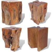 Vidaxl - Hocker Massivholz Teak - Hocker - Stuhl - Home & Living - Braun von VIDAXL