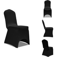 Hussen - Living Stretch-Stuhlhussen 100 Stk. Schwarz - Schwarz von VIDAXL