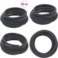 Vidaxl - Hybrid-Luftschlauch Schwarz 0,6 10 m Gummi und pvc - Luftschlauch - Luftschläuche - Home & Living - Schwarz von VIDAXL