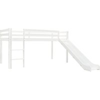 Kinderhochbett-Rahmen mit Rutsche & Leiter Kiefernholz 97x208cm vidaXL852925 von BONNEVIE