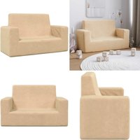 Kindersofa 2-Sitzer Creme Weich Plüsch - Vidaxl Kindersofa 2-Sitzer Creme Weich Plüsch - Vidaxl von VIDAXL