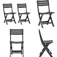 Vidaxl - Klappbare Gartenstühle 2 Stk. Kunststoff Anthrazit - Gartensessel - Klappbarer Stuhl - Outdoor Möbel - Gartenmöbel - Kunststoffe Sessel Vidaxl - Klappbare Gartenstühle 2 Stk. Kunststoff Anthrazit - Gartensessel - Klappbarer Stuhl - Outdoor Möbel - Gartenmöbel - Kunststoffe Sessel von VIDAXL