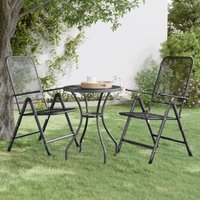 Vidaxl - Klappbare Gartenstühle 2 Stk. Streckgitter Anthrazit von VIDAXL