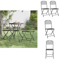 Klappbare Gartenstühle 2 Stk. Streckgitter Anthrazit - Gartensessel - Klappstuhl - Gartenmöbel - Outdoor Möbel - Balkonmöbel Klappbare Gartenstühle 2 Stk. Streckgitter Anthrazit - Gartensessel - Klappstuhl - Gartenmöbel - Outdoor Möbel - Balkonmöbel von VIDAXL