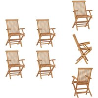 Vidaxl - Klappbare Gartenstühle 4 Stk. Massivholz Teak - Gartenstühle - Teakholzmöbel - Outdoormöbel - Balkonmöbel - Terrassenmöbel Vidaxl - Klappbare Gartenstühle 4 Stk. Massivholz Teak - Gartenstühle - Teakholzmöbel - Outdoormöbel - Balkonmöbel - Terrassenmöbel von VIDAXL