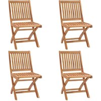 Vidaxl - Klappbare Gartenstühle 4 Stk. Massivholz Teak Vidaxl - Klappbare Gartenstühle 4 Stk. Massivholz Teak von VIDAXL