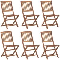 Vidaxl - Klappbare Gartenstühle 6 Stk. Massivholz Akazie Vidaxl - Klappbare Gartenstühle 6 Stk. Massivholz Akazie von VIDAXL