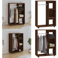 Vidaxl - Kleiderschrank Braun Eichen-Optik 80x40x110 cm Holzwerkstoff - Holzschrank - Kleiderschrank - Eiche Optik - Wohnzimmer - Schlafzimmer - Home von VIDAXL
