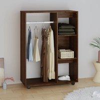 Vidaxl - Kleiderschrank Braun Eichen-Optik 80x40x110 cm Holzwerkstoff von VIDAXL