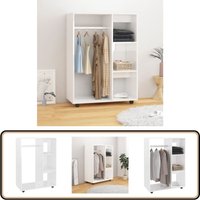 Vidaxl - Kleiderschrank Hochglanz-Weiß 80x40x110 cm Holzwerkstoff - Schlafzimmermöbel - Kleiderschrank - Garderobe - Holzwerkstoffschrank - Weißer Vidaxl - Kleiderschrank Hochglanz-Weiß 80x40x110 cm Holzwerkstoff - Schlafzimmermöbel - Kleiderschrank - Garderobe - Holzwerkstoffschrank - Weißer von VIDAXL