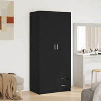 Kleiderschrank Schwarz Eiche 80x52x180 cm Ingenieurholz Vidaxl 623979 Kleiderschrank Schwarz Eiche 80x52x180 cm Ingenieurholz Vidaxl 623979 von VIDAXL