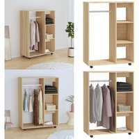 Kleiderschrank Sonoma-Eiche 80x40x110 cm Holzwerkstoff - Schlafzimmermöbel - Kleiderschrank - Holzschrank - Garderobenständer - Kommode - Home & Kleiderschrank Sonoma-Eiche 80x40x110 cm Holzwerkstoff - Schlafzimmermöbel - Kleiderschrank - Holzschrank - Garderobenständer - Kommode - Home & von VIDAXL
