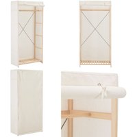 Vidaxl - Kleiderschrank Weiß 79 x 40 x 170 cm Stoff - Kleiderschrank - Garderobe - Weißer Kleiderschrank - Stoffkleiderschrank Vidaxl - Kleiderschrank Weiß 79 x 40 x 170 cm Stoff - Kleiderschrank - Garderobe - Weißer Kleiderschrank - Stoffkleiderschrank von VIDAXL