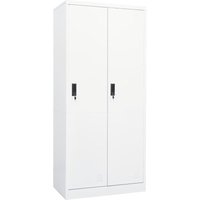 Vidaxl - Kleiderschrank Weiß 80x50x180 cm Stahl Vidaxl - Kleiderschrank Weiß 80x50x180 cm Stahl von VIDAXL