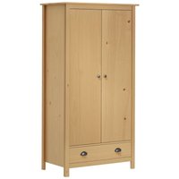 Kleiderschrank mit 2 Türen Hill 89x50x170 cm Massivholz Kiefer - Vidaxl Kleiderschrank mit 2 Türen Hill 89x50x170 cm Massivholz Kiefer - Vidaxl von VIDAXL