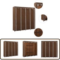 Vidaxl - Kleiderschrank mit 4 Fächern Braun 175 x 45 x 170 cm - Kleiderständer - Garderobenständer - Schuhschrank - Stauraum - Aufbewahrungsbox von VIDAXL