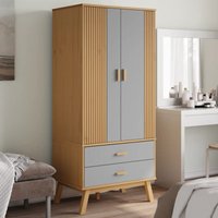 Vidaxl - Kleiderschrank olden Grau Braun 76,5x53x172cm Massivholz Kiefer Vidaxl - Kleiderschrank olden Grau Braun 76,5x53x172cm Massivholz Kiefer von VIDAXL