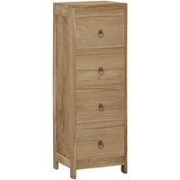 Vidaxl - Kommode 30x30x90 cm Massivholz Teak von VIDAXL