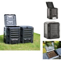 Komposter - Living Gartenkomposter Schwarz 380 l - Schwarz Komposter - Living Gartenkomposter Schwarz 380 l - Schwarz von VIDAXL
